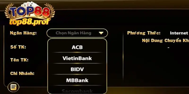 Cần kiểm tra mọi thông tin nạp tiền trước khi thực hiện