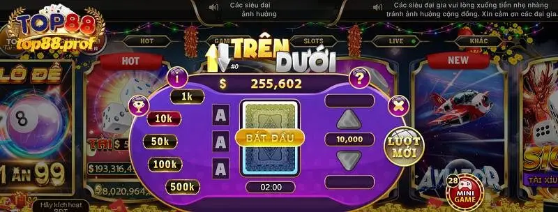 game trên dưới Top88