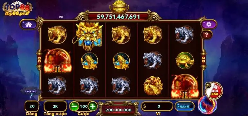 Slot game Kho Báu Tứ Linh TOP88 được nhiều người chơi yêu thích