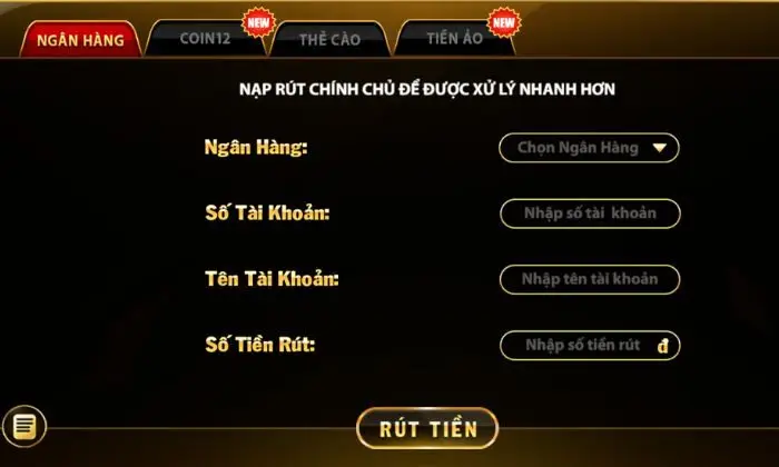 Hướng dẫn cách rút tiền Top88 qua Ngân hàng đơn giản